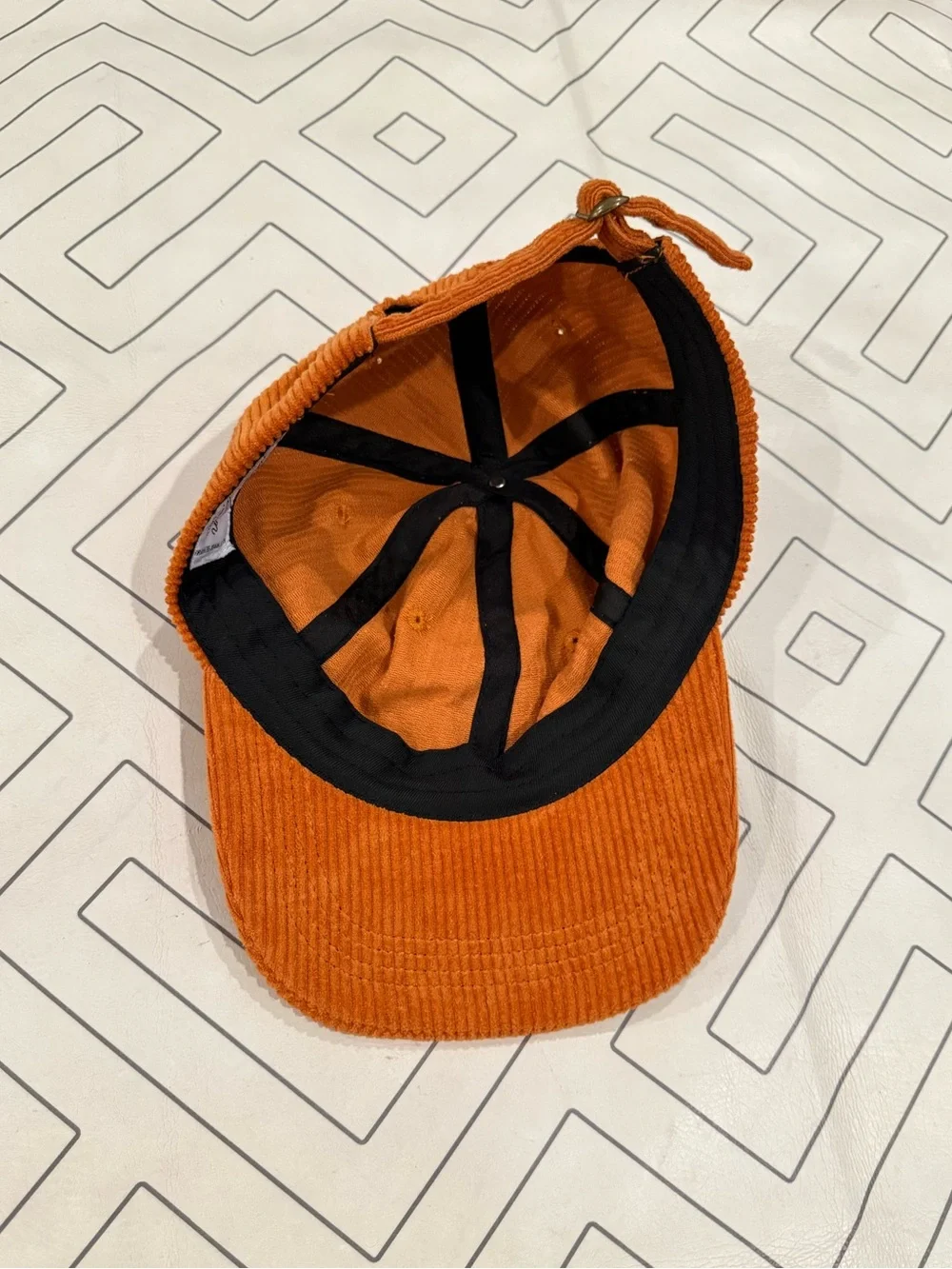Frankie Jean Orange Corduroy ATX Hat